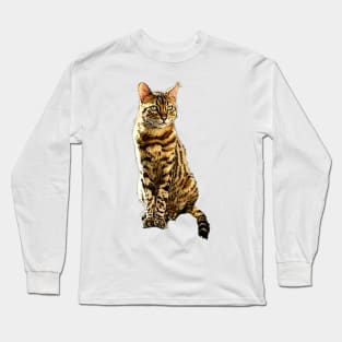 Bengal Cat (male) Long Sleeve T-Shirt